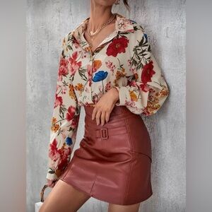 Floral Print Women's Top